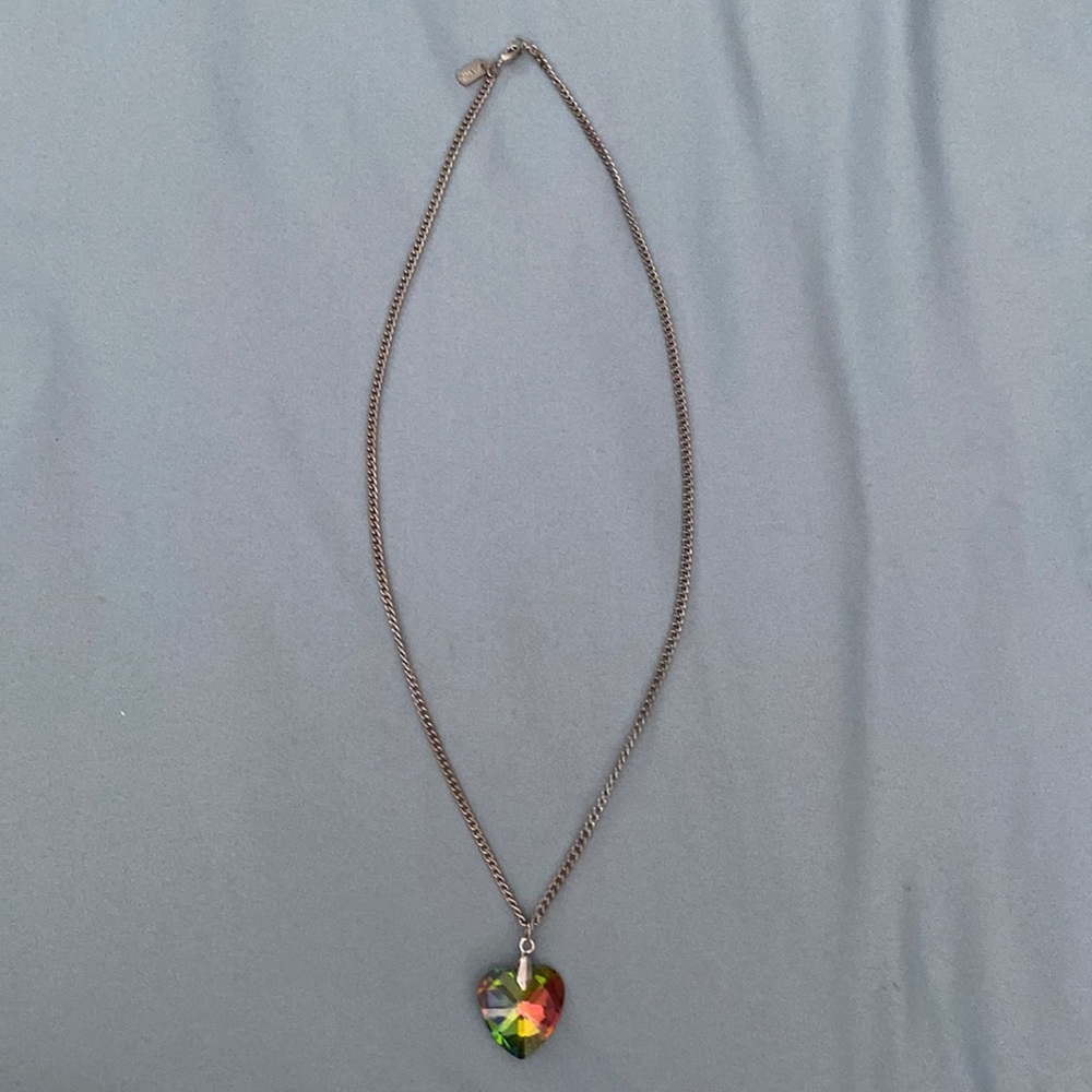 Rainbow Heart Necklace